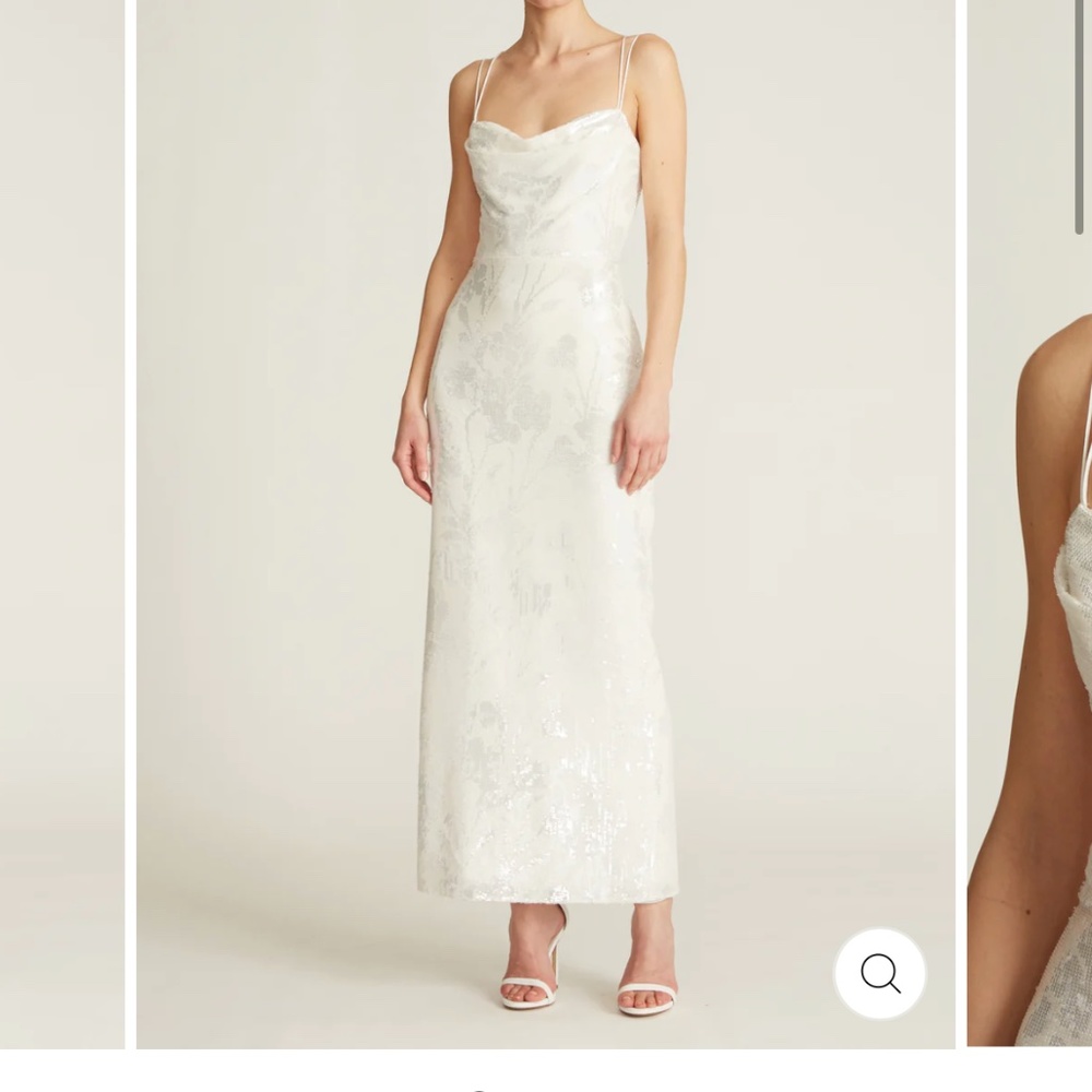 Theia Couture SAYLOR SEQUIN COWL DRESS